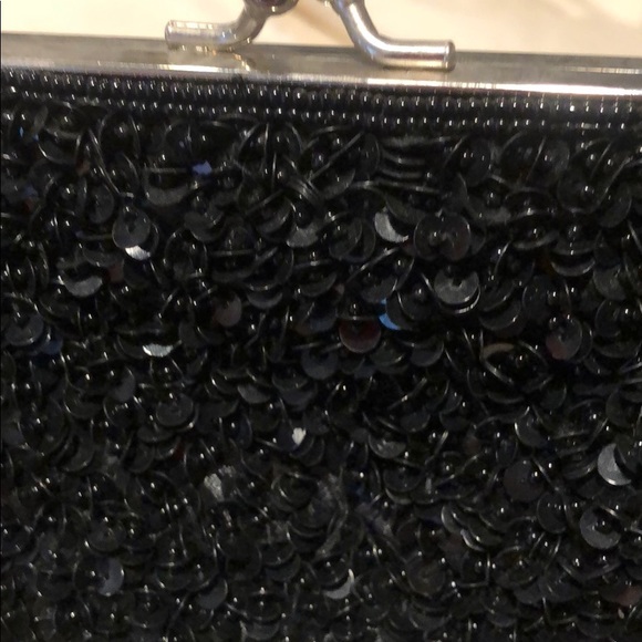 Black sequin bag, elegant no damage - Picture 4 of 4